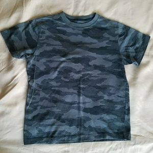 Boys Black and Gray Camouflage Shirt